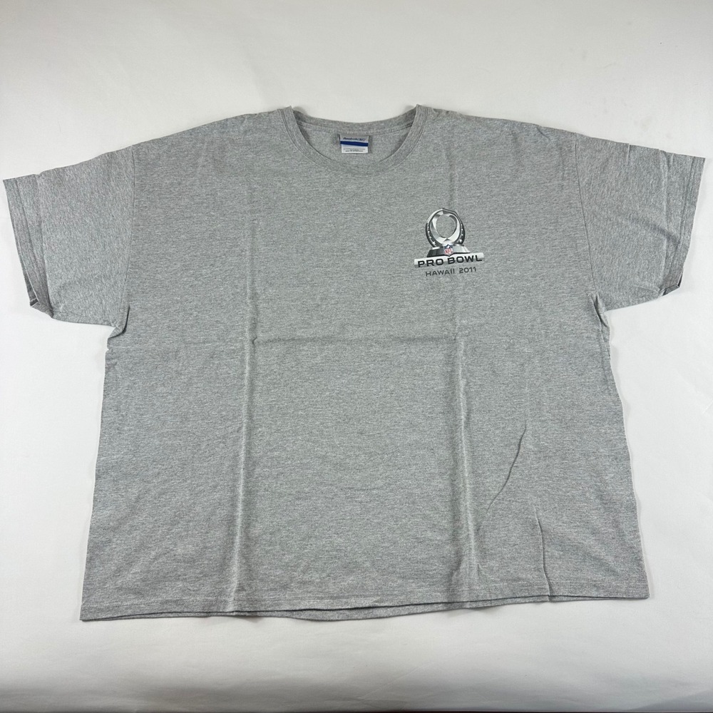 Reebok NFL Pro Bowl Hawaii 2011 Tiki Graphic T‎ Shirt Adult 3XL Gray - Picture 3 of 6